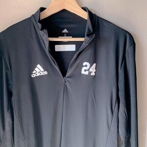 ADIDAS Climacool Black Long Sleeve Half Zip Pullover Basketball Shirt
